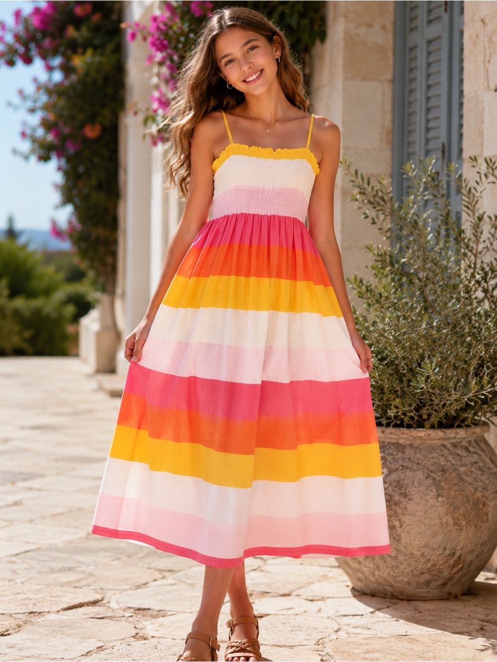 GAP Kids Tween Linen/Cotton Blend Dress